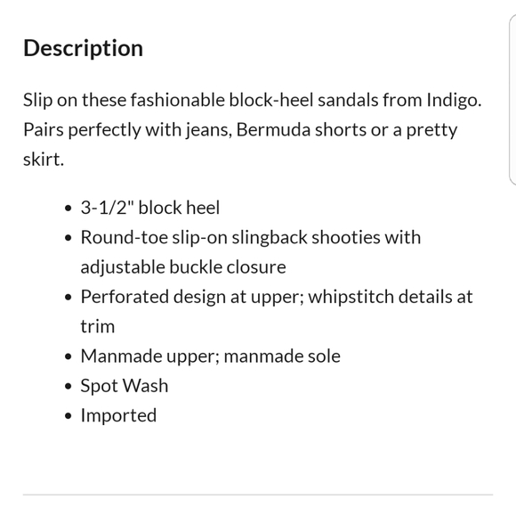 Indigo Rd womens sandal, block heel, size 8 - Picture 8 of 8